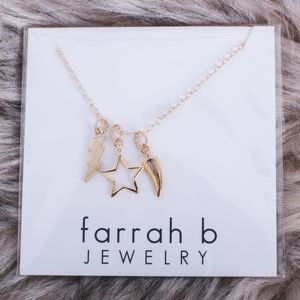Farrah B Eclectic Rock Charm Necklace